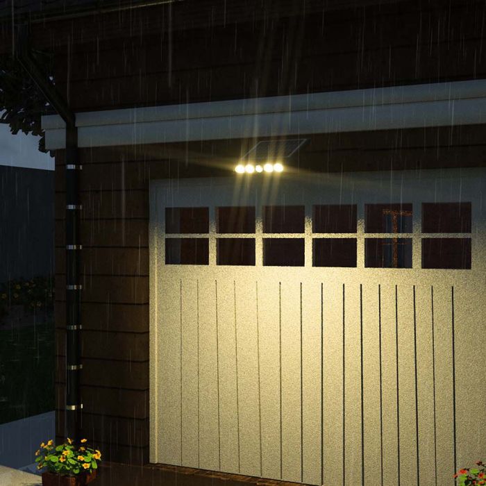 LED SOLAR WALL LIGHT 8W CW 950lm IP65