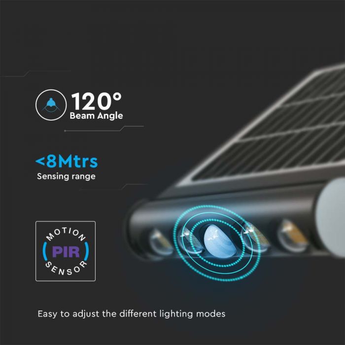 LED SOLAR WALL LIGHT 8W CW 950lm IP65