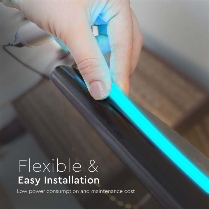 LED NEON FLEX 240LEDs BLUE 24V 12W 580lm 10M/ROLL 360°