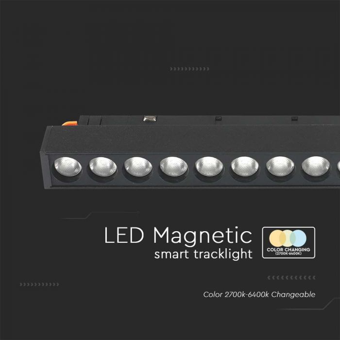 LED MAGNETIC SMART TRACKLIGHT 14W 3IN1 BLACK