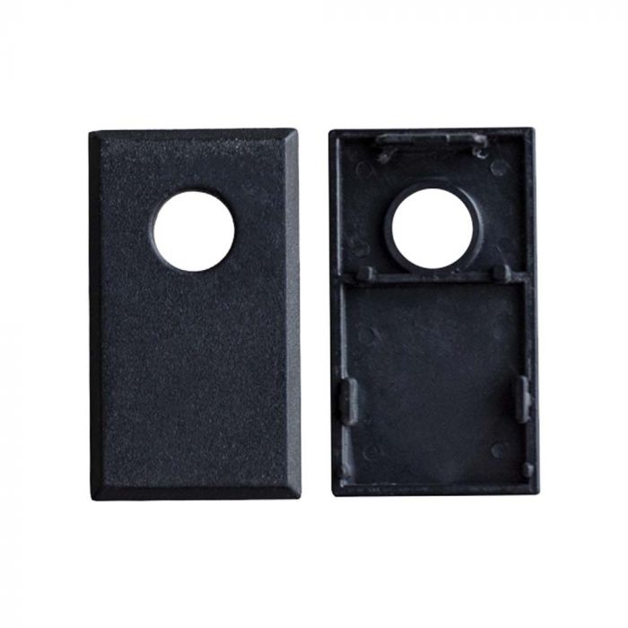 END CAP FOR TRIMLESS TRACK RAIL 1 SET