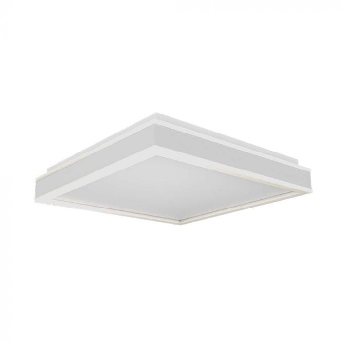 LED DESIGNER CEILING LIGHT 38W DL 4000lm TRIAC DIMMABLE WHITE SQ 400x400x62mm