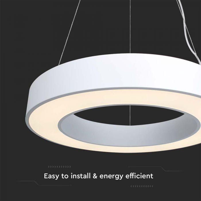 LED DESIGNER HANGING PENDANT LIGHT 50W DL 6100lm 360° 600x1000mm WHITE TRIAC DIMMABLE