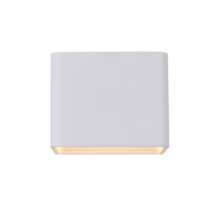 LED WALL LIGHT ALUMINIUM 5W WW 560lm 120° 100X100X80 WHITE
