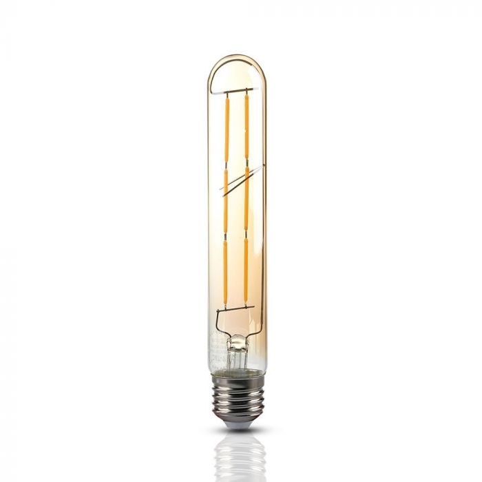 LED E27 FILAMENT LAMP AMBER T30 6W WW 600lm 360° 30X185