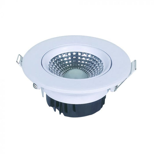 5W LED Downlight Round Changing Angle White Body Natural White