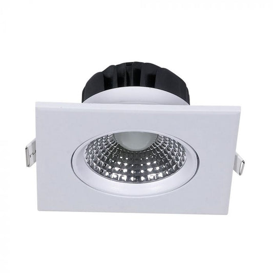 5W LED Downlight Square Changing Angle White Body White