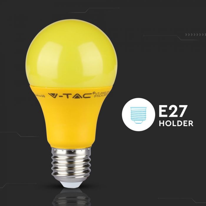 LED E27 LAMP 9W 806lm 200° 60X112 YELLOW