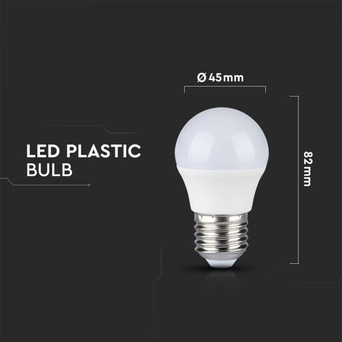 LED E27 LAMP G45 5.5W DL 470lm 200° 46X82 GLOBE CRI 95+