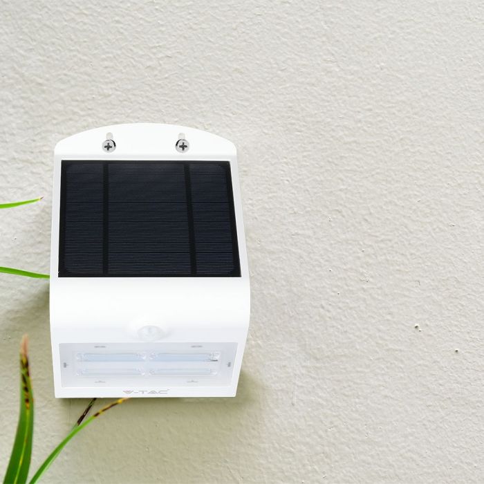 3W LED Solar Wall Light Warm White, Natural White White Black Body