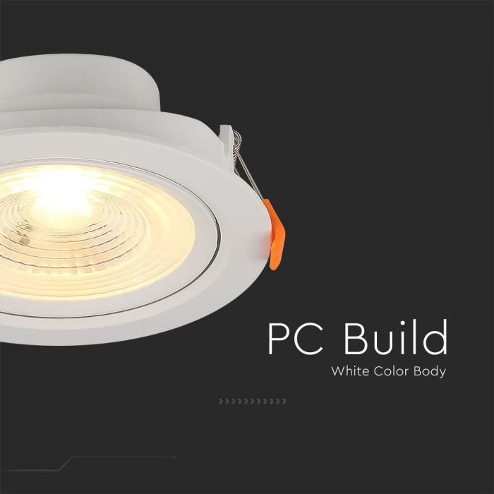 LED REFLECTOR DOWNLIGHT ROUND 7W DL 560lm 50° 91X45.7 (75) MOVABLE