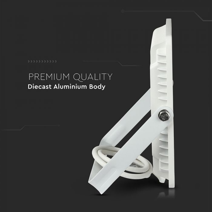 LED FLOOD SLIM 50W DL 100° 6000lm (120lm/W) IP65 WHITE SAMSUNG CHIP A++