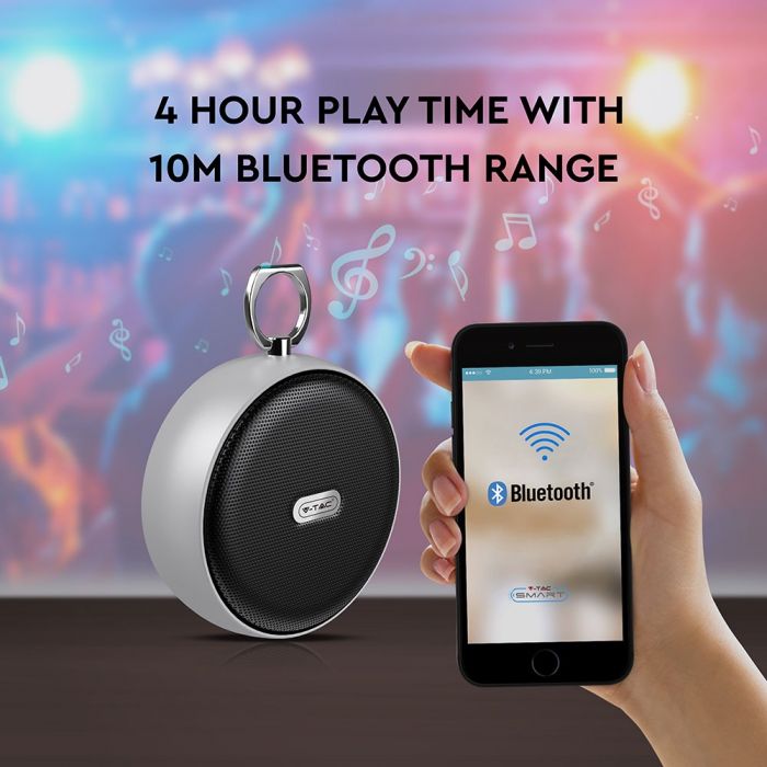 PORTABLE BLUETOOTH SPEAKER Micro USB & High End Cable (TWS Function) 800mah Battery GREY