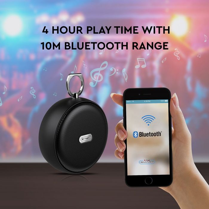 PORTABLE BLUETOOTH SPEAKER Micro USB & High End Cable (TWS Function) 800mah Battery BLACK