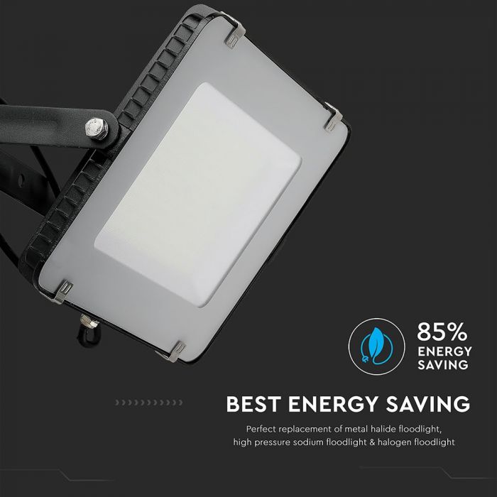LED FLOOD SLIM 150W DL 100° 17300Lm (115lm/W) IP65 BLACK SAMSUNG CHIP