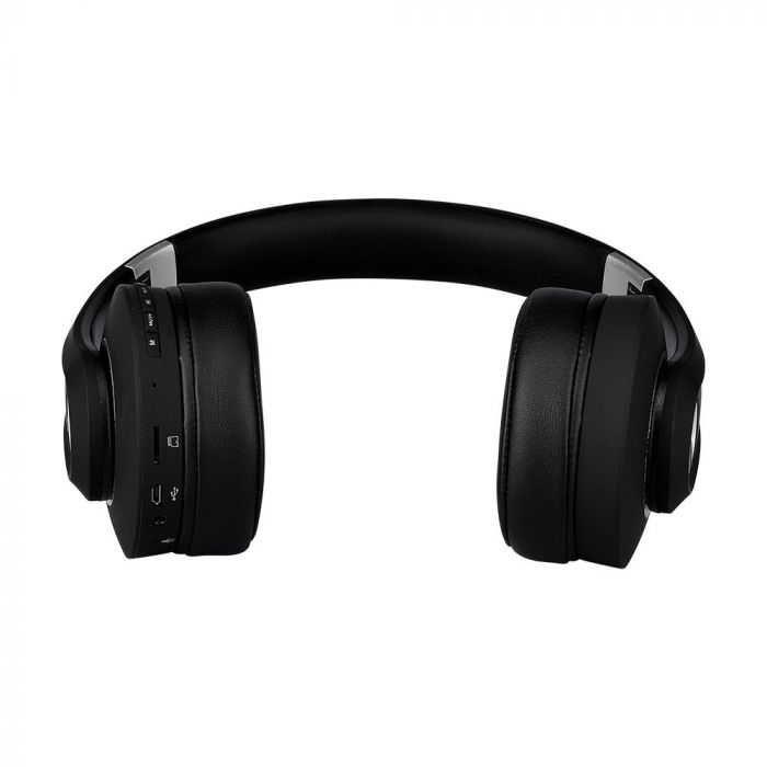 BLUETOOTH WIRELESS HEADPHONE with Adjustable Head 500mah BATTERY BLACK