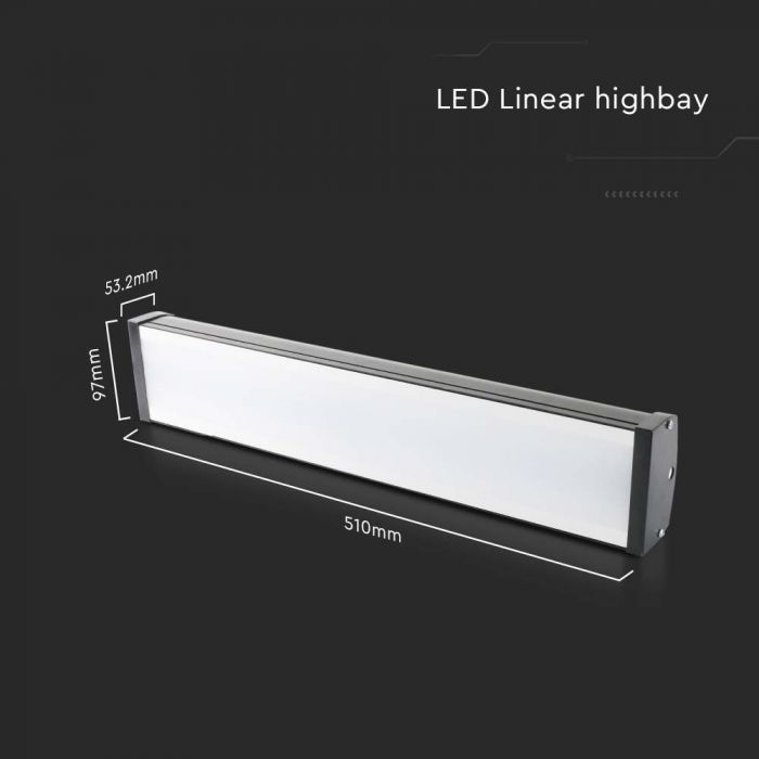 LED LINEAR HIGHBAY 100W CW 8700lm 510x97x53.2mm IK05 IP65
