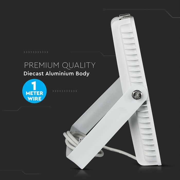 LED FLOOD SLIM 300W CW 100° 36000lm (120lm/W) IP65 WHITE SAMSUNG CHIP A++