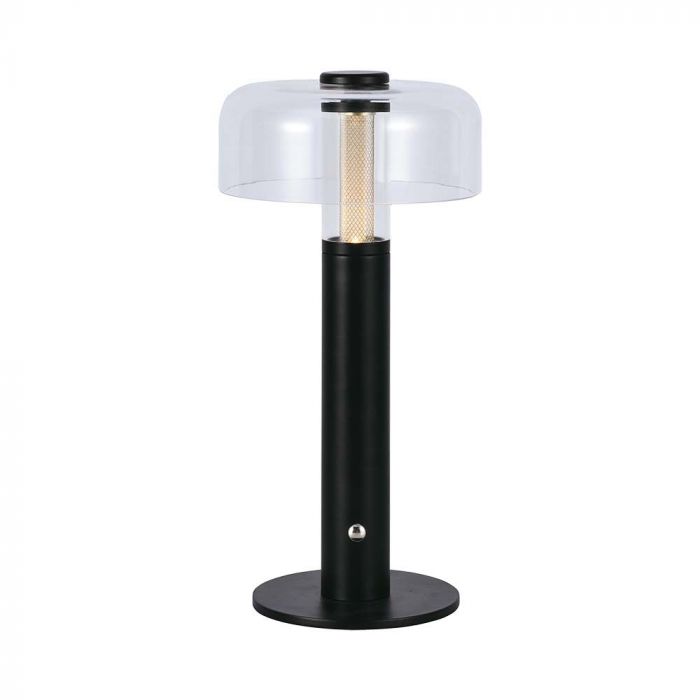 LED TABLE LAMP 1800mAH BATTERY 1W WW 100lm 150x300 BLACK TOUCH DIMMING