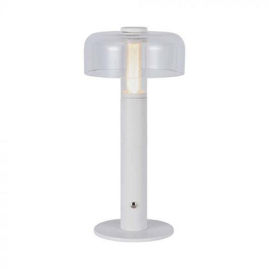 LED TABLE LAMP 1800mAH BATTERY D:150x300 3000K WHITE BODY