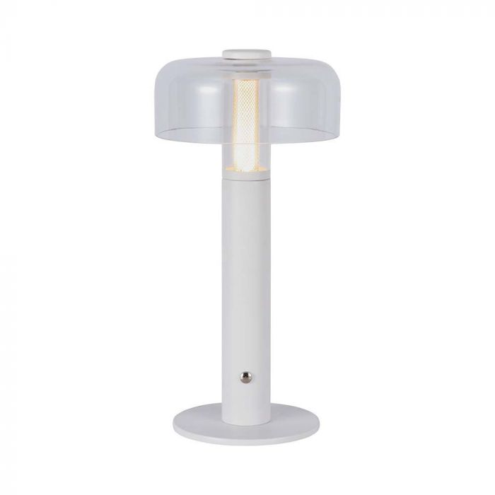 LED TABLE LAMP 1800mAH BATTERY 1W WW 100lm 150x300 WHITE TOUCH DIMMING