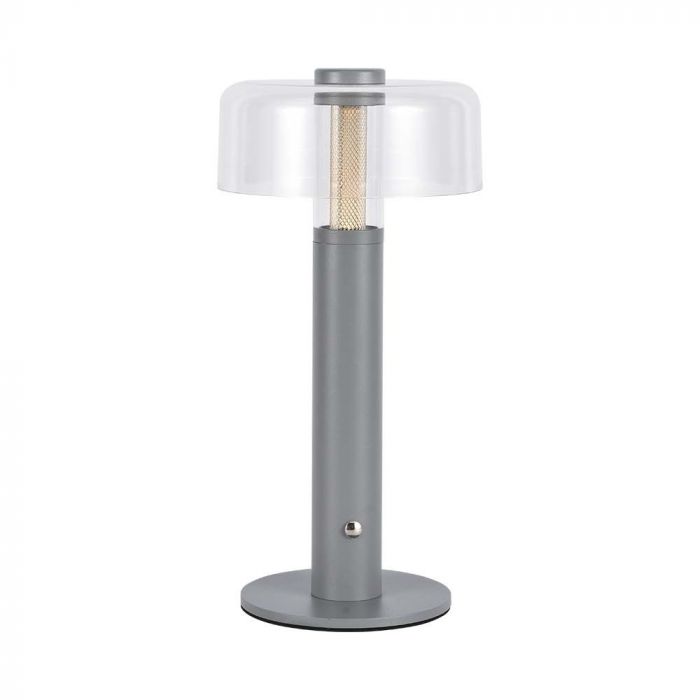 LED TABLE LAMP-1800mAH BATTERY D:150x300 3000K GREY BODY