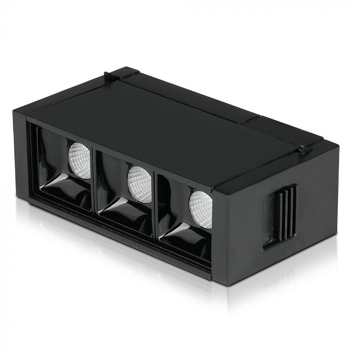 LED MAGNETIC LINEAR SPOTLIGHT 3X1W 240lm WW 30° 106X35X59 24V BLACK