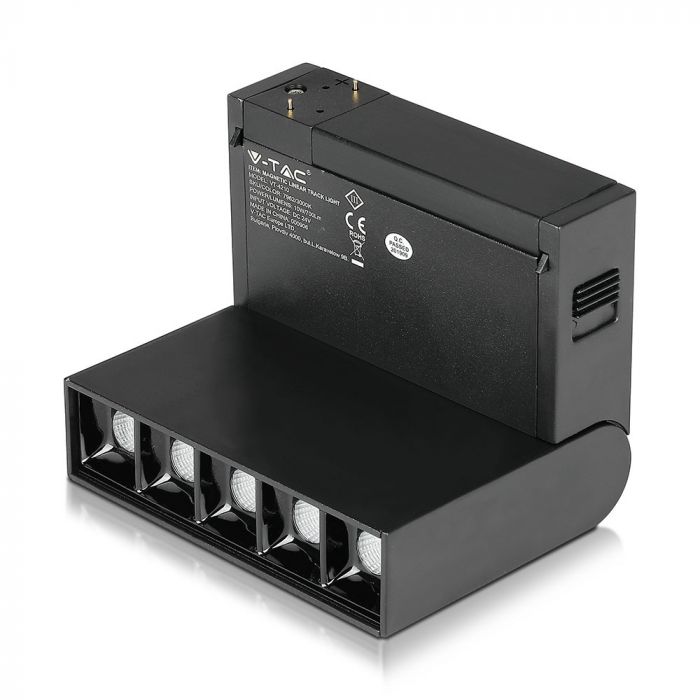 LED MAGNETIC LINEAR SPOTLIGHT 5X2W 700lm DL 30° 137X35X180 24V BLACK
