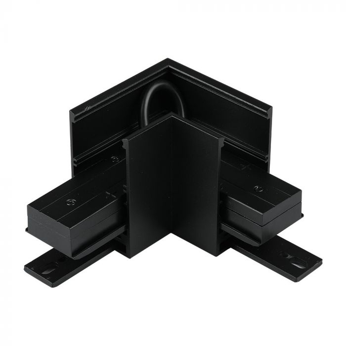 LED MAGNETIC TRACK LIGHT 90° CORNER CONNECTOR BLACK