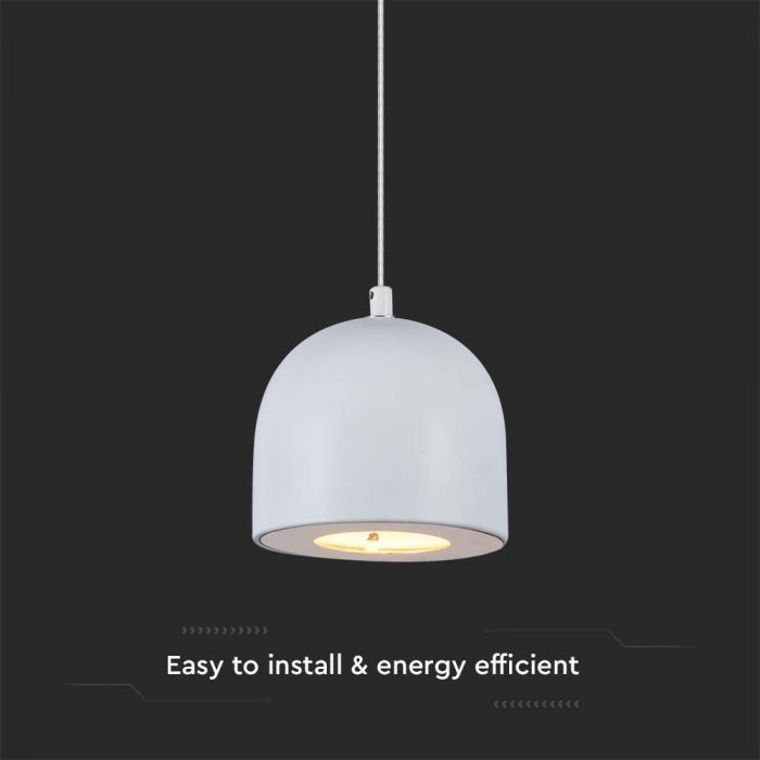 LED PENDANT LIGHT 8.5W WW 820lm ADJUSTABLE WIRE & TOUCH LIGHT ON/OFF 100x1600mm LIGHT GREY