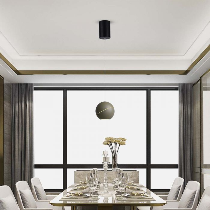LED PENDANT LIGHT 8.5W WW 850lm 120° 120x1620mm CHAMPAGNE GOLD