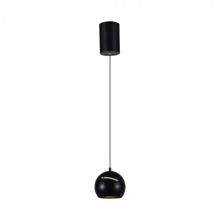 LED PENDANT LIGHT 8.5W WW 850lm ADJUSTABLE WIRE & TOUCH LIGHT ON/OFF 120x1600mm BLACK