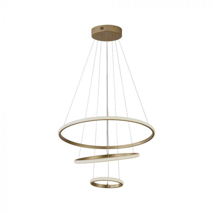 LED PENDANT LIGHT 32W WW 3880lm 180° 600x1000mm GOLD