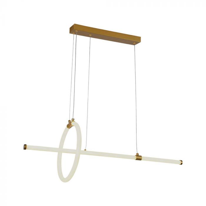 LED PENDANT LIGHT 16W WW 1820lm 270° 860x300mm PAINT GOLD