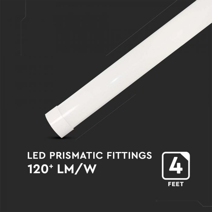 LED PRISMATIC FITTING 40W DL 4800lm 120° 1200X74X24