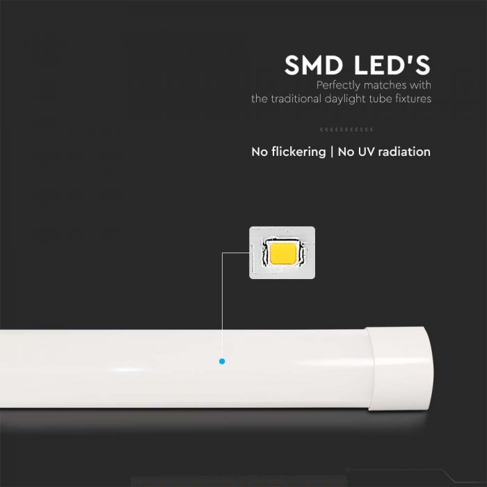 LED PRISMATIC FITTING 40W DL 4800lm 120° 1200X74X24