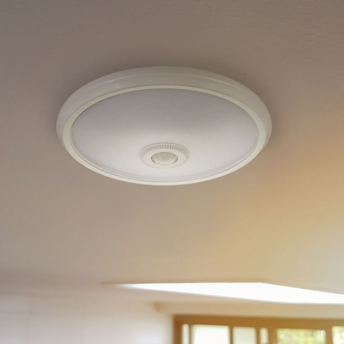 LED DOME WITH SENSOR 12W WW 800lm 120° 290X60 SAMSUNG CHIP