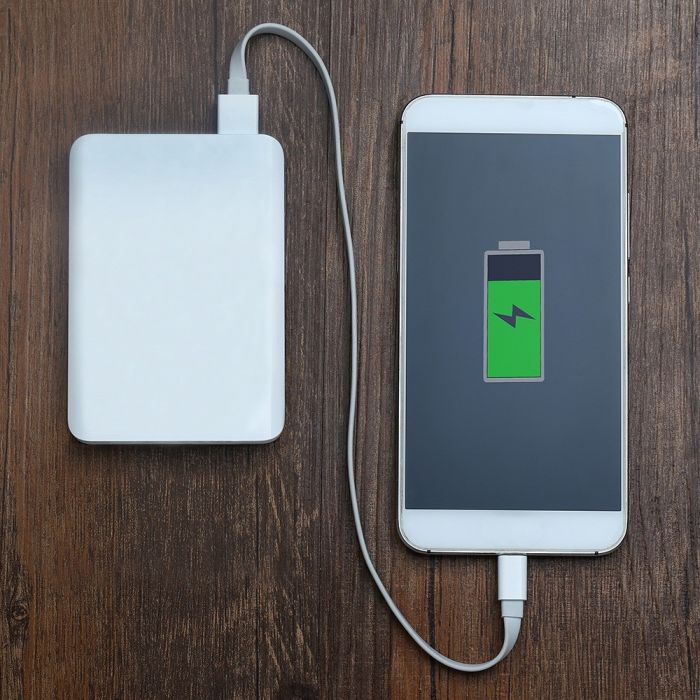 POWER BANK 5000mAh/18.5wh 2xUSB PORTS 5V WHITE