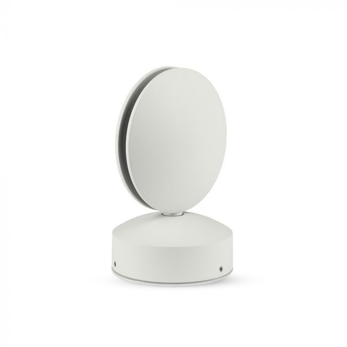 LED WALL LIGHT ALUMINIUM ROUND 7W DL 770lm 360° 11X12X17 IP65 WHITE