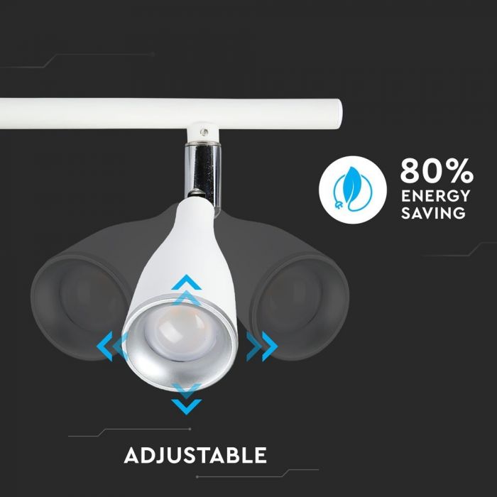 LED WALL LIGHT WHITE 13.5W DL 1080lm 100° 600X100X94 PLASTIC+METAL