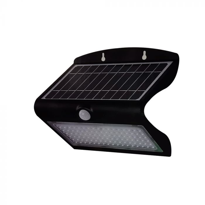 LED SOLAR WALL Sensor LIGHT 6.8W DL+DL 800lm 120° 270X221X109 IP65 Black+Black
