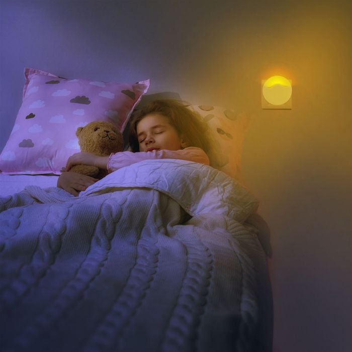 LED NIGHT LIGHT 0.5W DL 10lm 60X54.5 ROUND WHITE SAMSUNG CHIP
