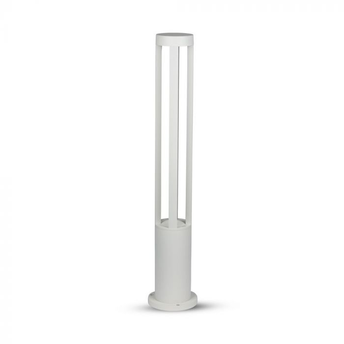 10W LED Garden Floor Light White Body 80cm 6400K