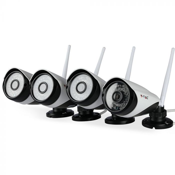 WIRELESS SECURITY SYSTEM NVR CAMERA 1080P 4CH FULL SET (4 CAMERAS)