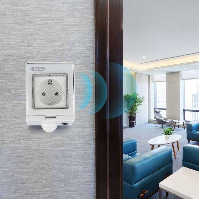 WIFI SOCKET COMAPATIBLE WITH Amazon Aleza & Google Home 1 GANG 2200W 10A IP54