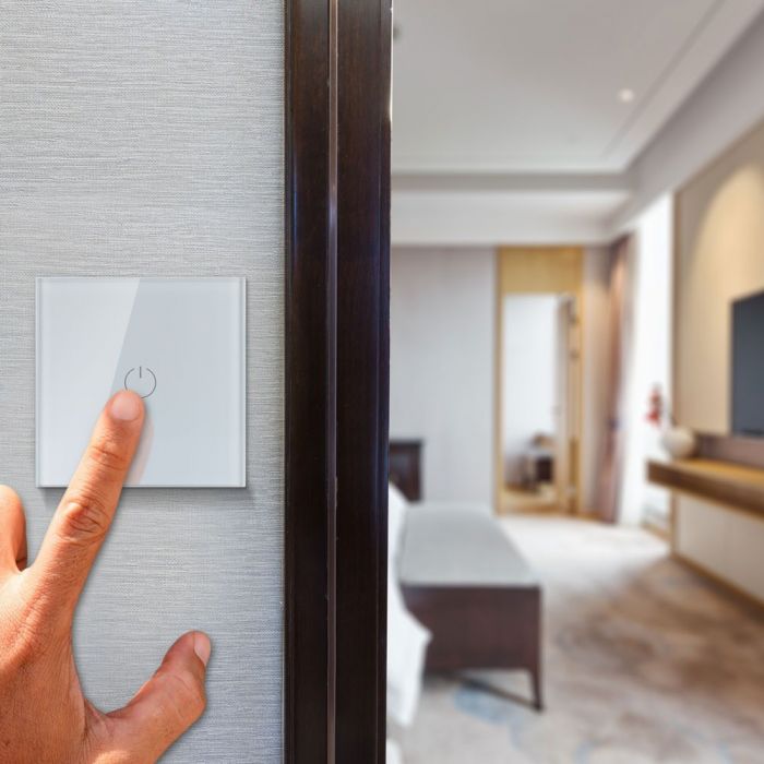WIFI TOUCH SWITCH PC/GLASS COMAPATIBLE WITH Amazon Aleza & Google Home 2200W 10A IP40