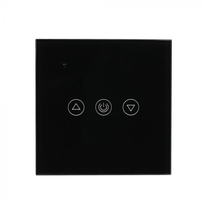 WIFI DIMMER SWITCH PC/GLASS COMAPATIBLE WITH Amazon Aleza & Google Home 2200W 2A IP40 BLACK