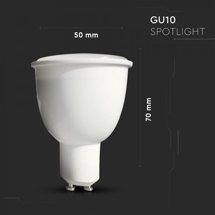 LED GU10 WI-FI SMART LAMP 4.5W 360lm 100° 60X112 CCT + DIMMABLE VIA APP
