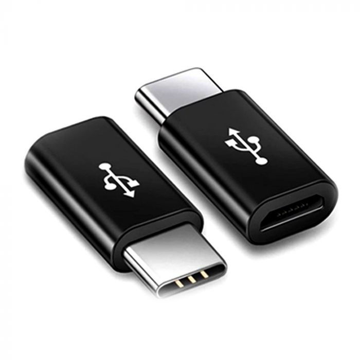 MICRO USB TO TYPE-C ADAPTOR BLACK