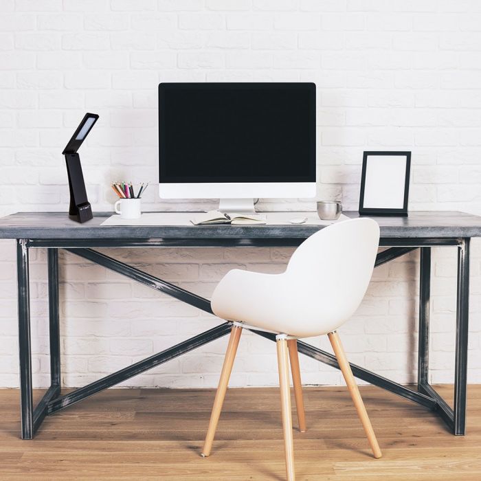 LED TABLE LAMP 4W 3in1 120° 550lm BLACK RECHARGEABLE